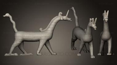 Animal figurines (STKJ_0589) 3D model for CNC machine